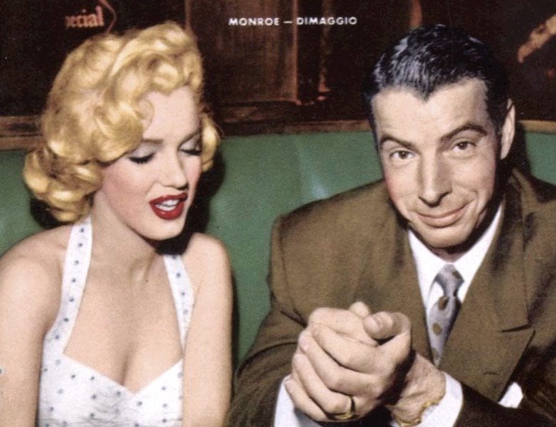  Fot. Wikimedia/ Photo of Marilyn Monroe and Joe DiMaggio from the cover of the January 1954 issue of Now magazine. / CC0 Public Domain