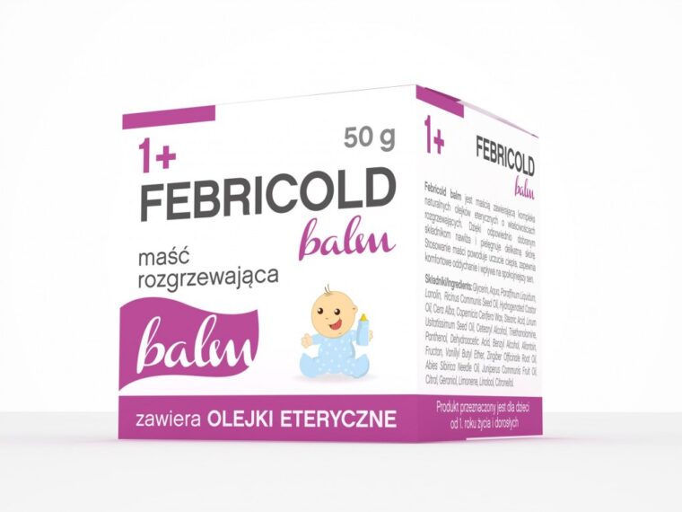 Febricold Balm – maść rozgrzewająca wspierająca walkę z przeziębieniem i grypą. 