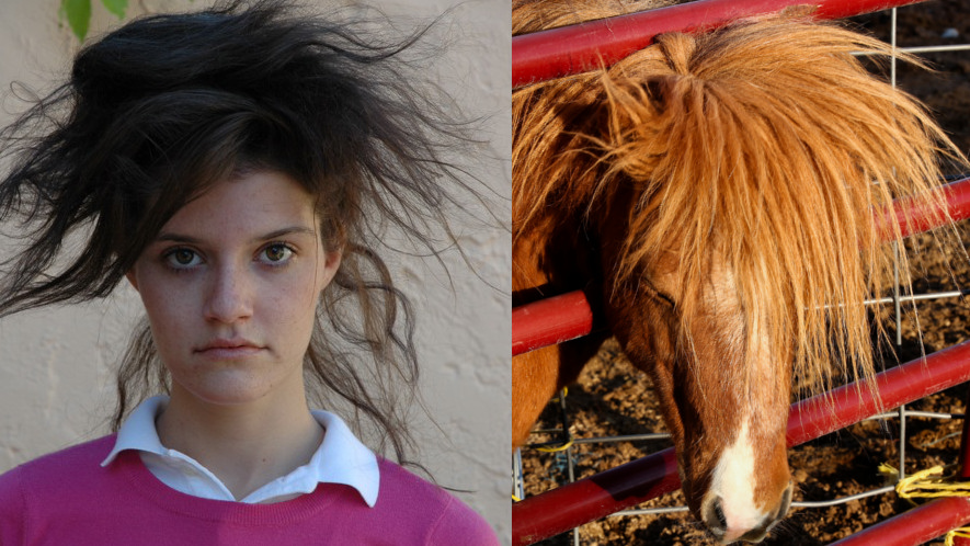 Bad hair day.