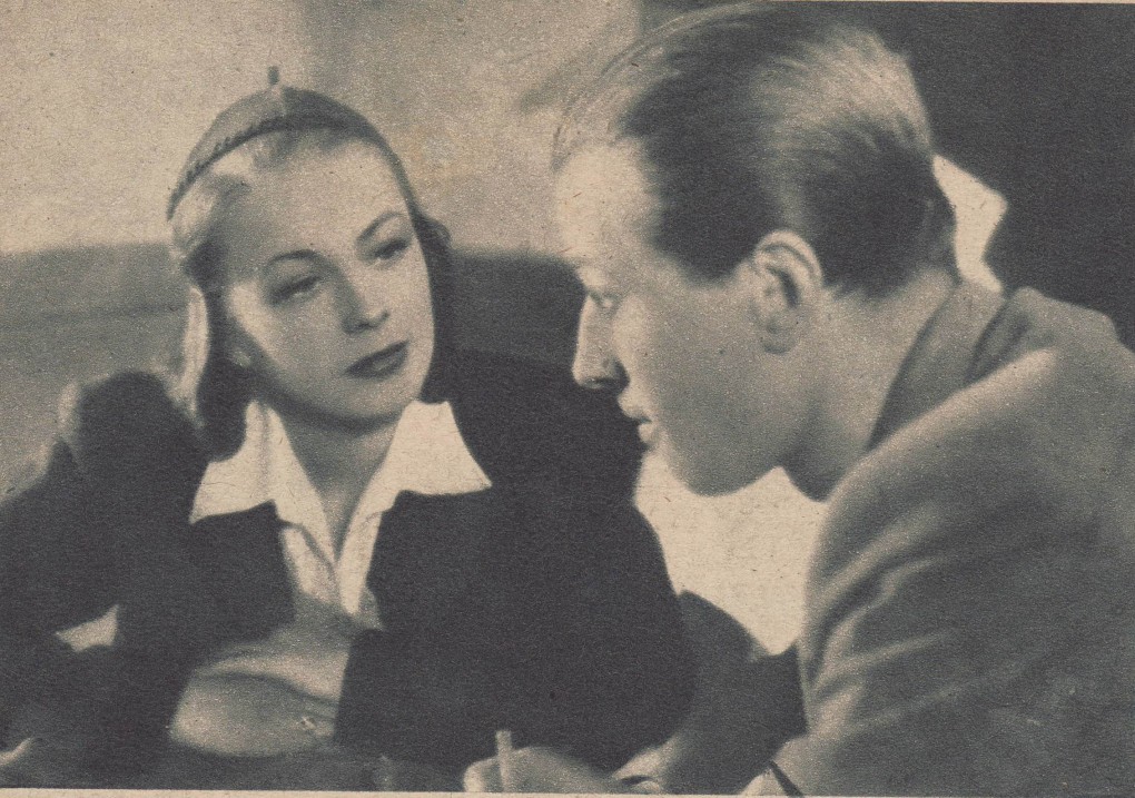 Danuta Szaflarska | Kadr z filmu fabularnego Zakazane Piosenki nakręconego w 1946 roku