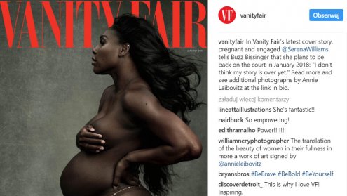 Serena Williams na okładce Vanity Fair