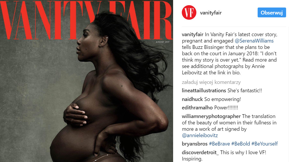 Serena Williams na okładce Vanity Fair