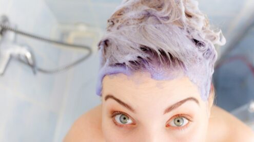 Domowy fioletowy szampon dla blondynek - prosty przepis