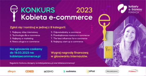 Nominacje w II Edycji konkursu Kobieta e-commerce 2023 Głosuj na swoją kandydatkę!