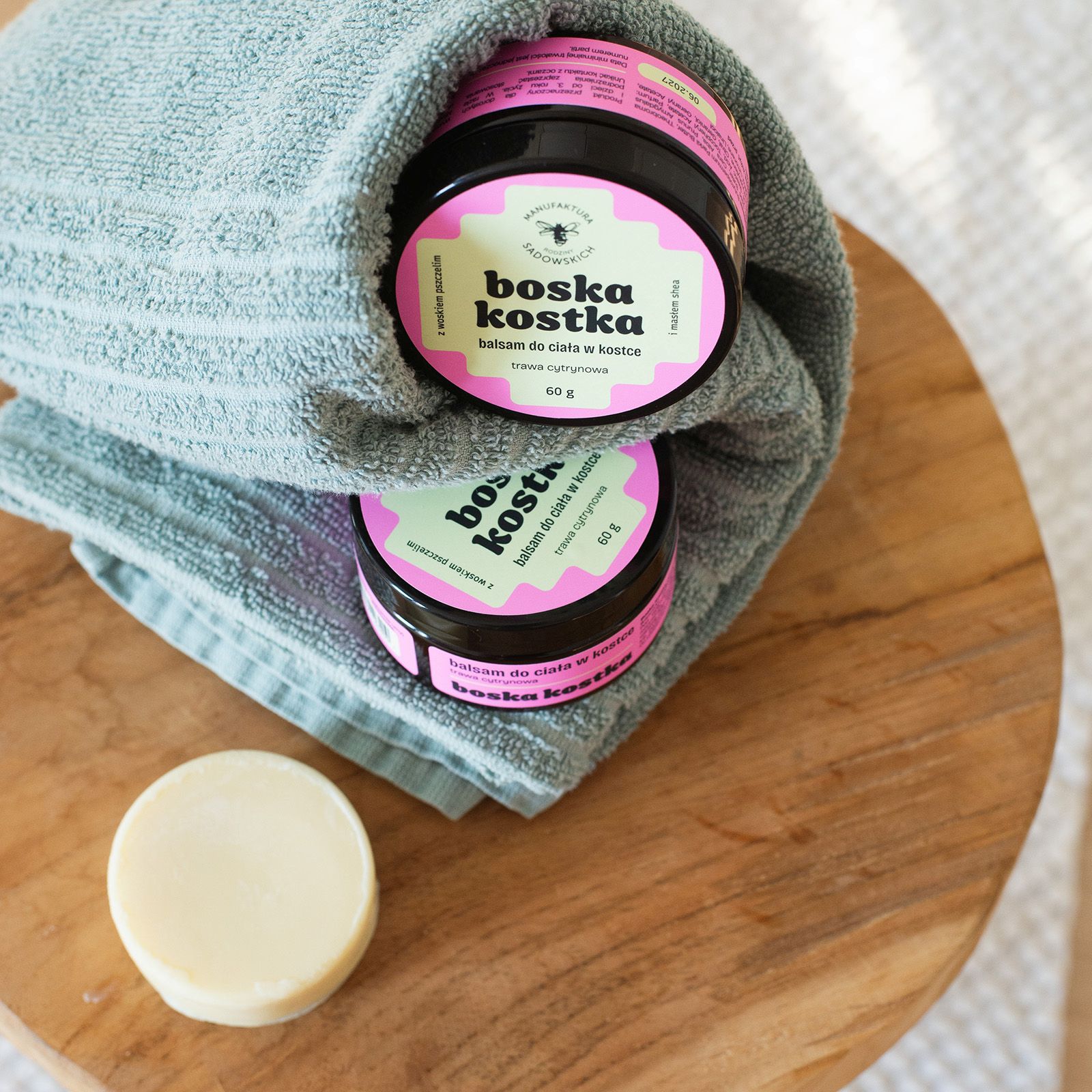 Boska kostka powróciła! Naturalny balsam do ciała w kostce z Manufaktury Sadowskich